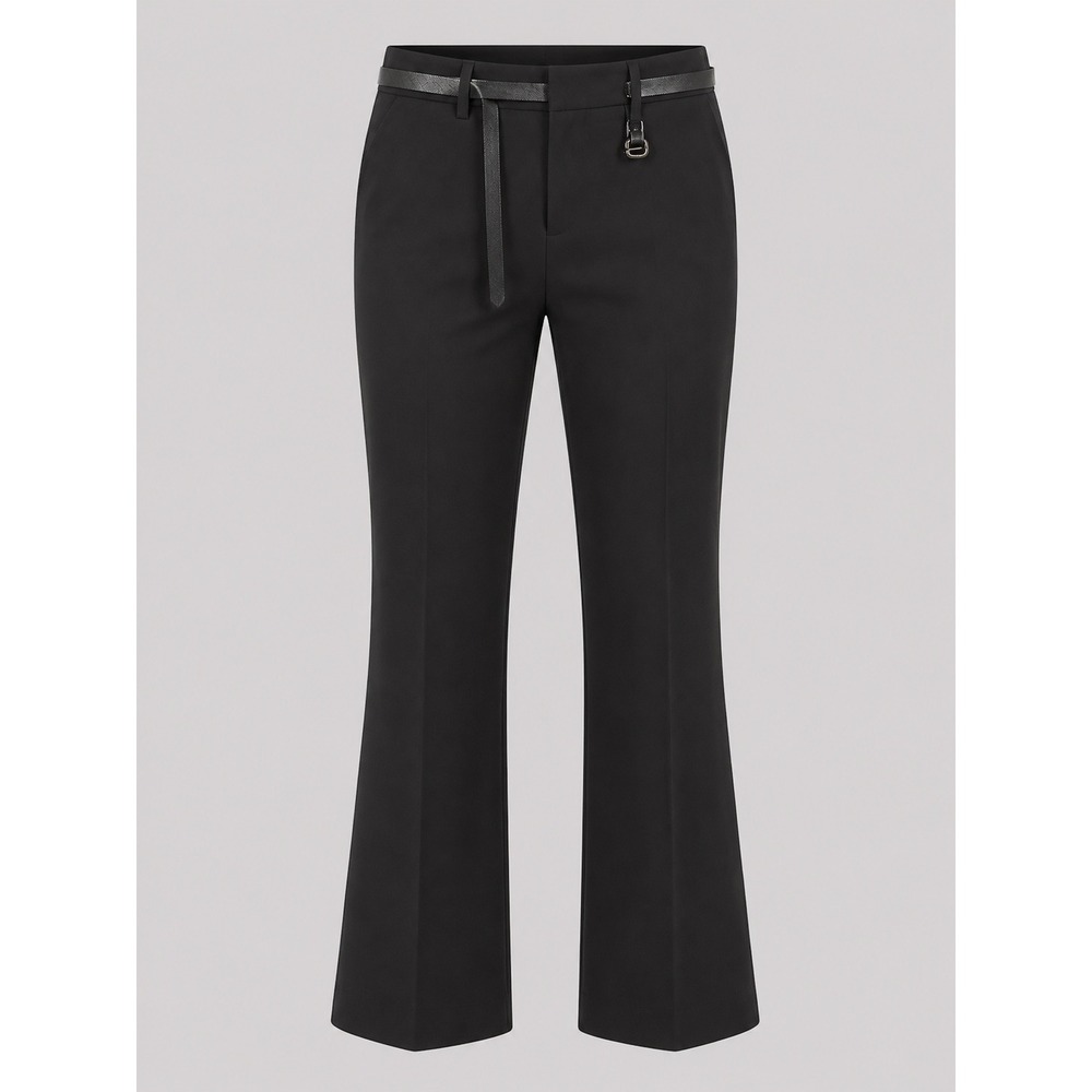 Charter Club Black Tummy Slimming Trouser Pants with Belt Size 6 NEW